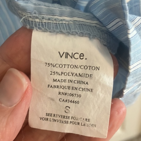 Vince blue and white striped tank - Picture 4 of 4